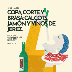 Evento gastronómico Copa, Corte y Brasa organizado por Saberes y Sabores con Jamones Lazo, Williams & Humbert y Restaurante Los Almendros.