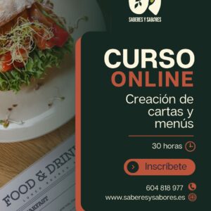 curso online creación de cartas y menus